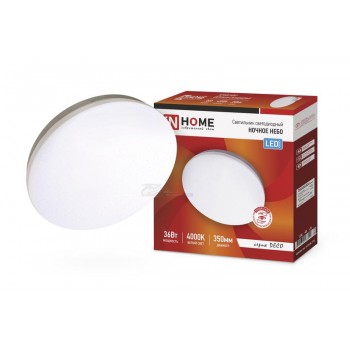 Светильник светодиодный DECO Ночное небо 36Вт 230В 4000К 2340лм 350х55мм IN HOME