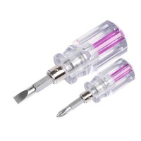 Отвертка комбинированная PH2+SL6 40мм прозрачная REXANT