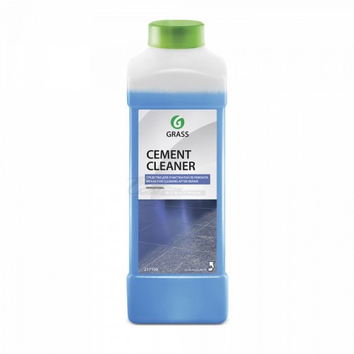 Средство моющее кислотное для очистки после ремонта CEMENT CLEANER 1л Grass